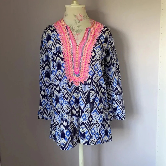 Lilly Pulitzer Renato Dinner tunic XXS - Picture 1 of 14
